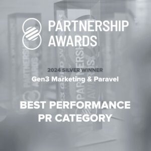 Partnership Awards 2024 Silver Winner, Afflusion Marketing & Paravel, Best Performance PR Category